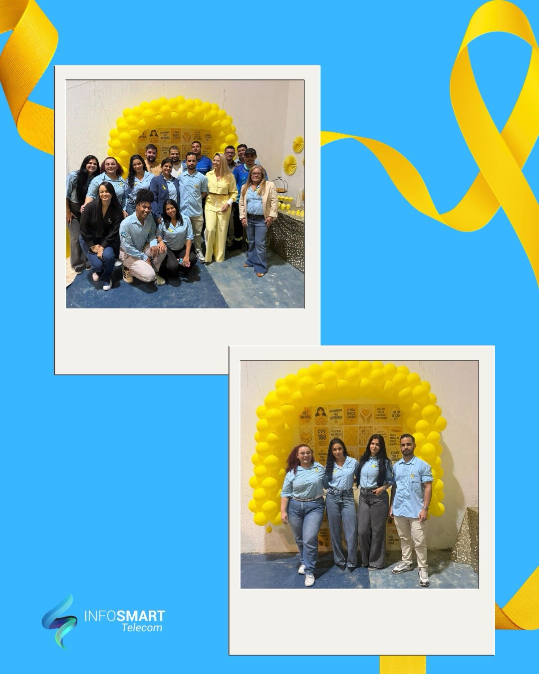 Registro 1 do encontro de Setembro Amarelo com a equipe InfoSmart